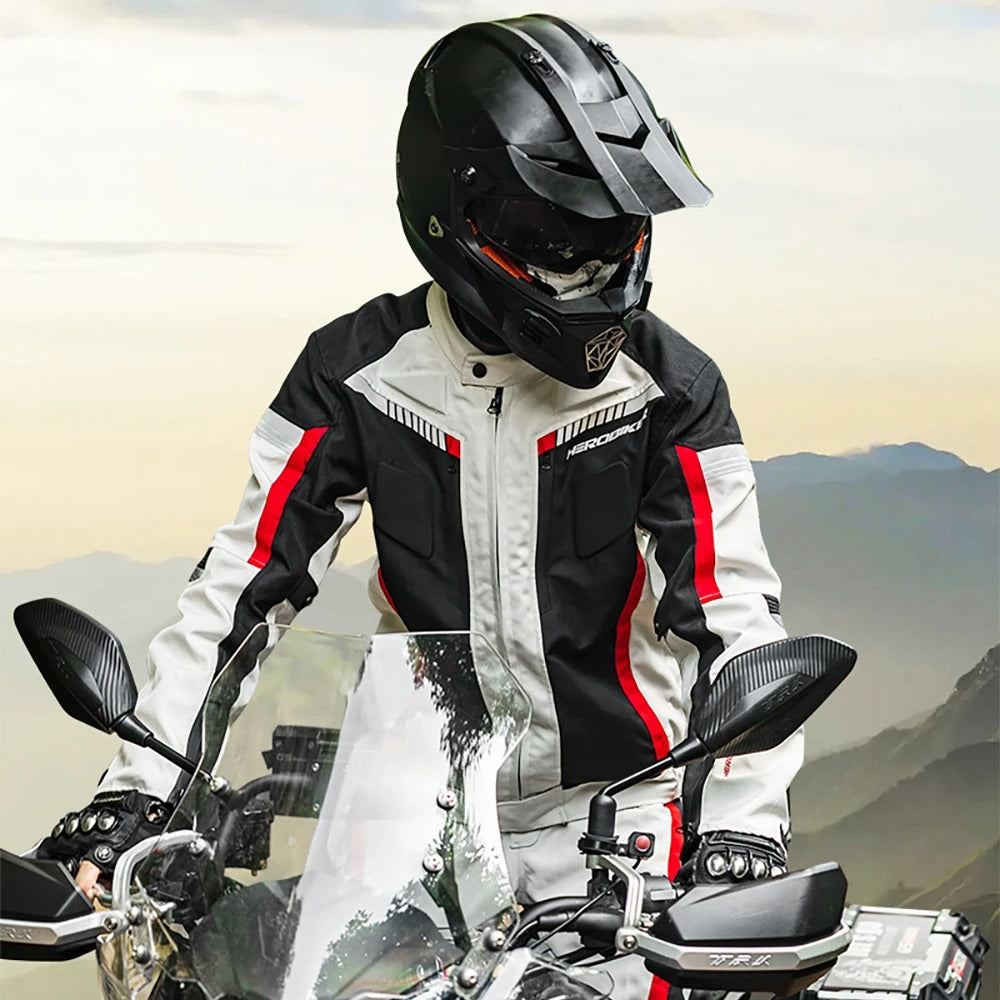 Veste moto imperméable homme