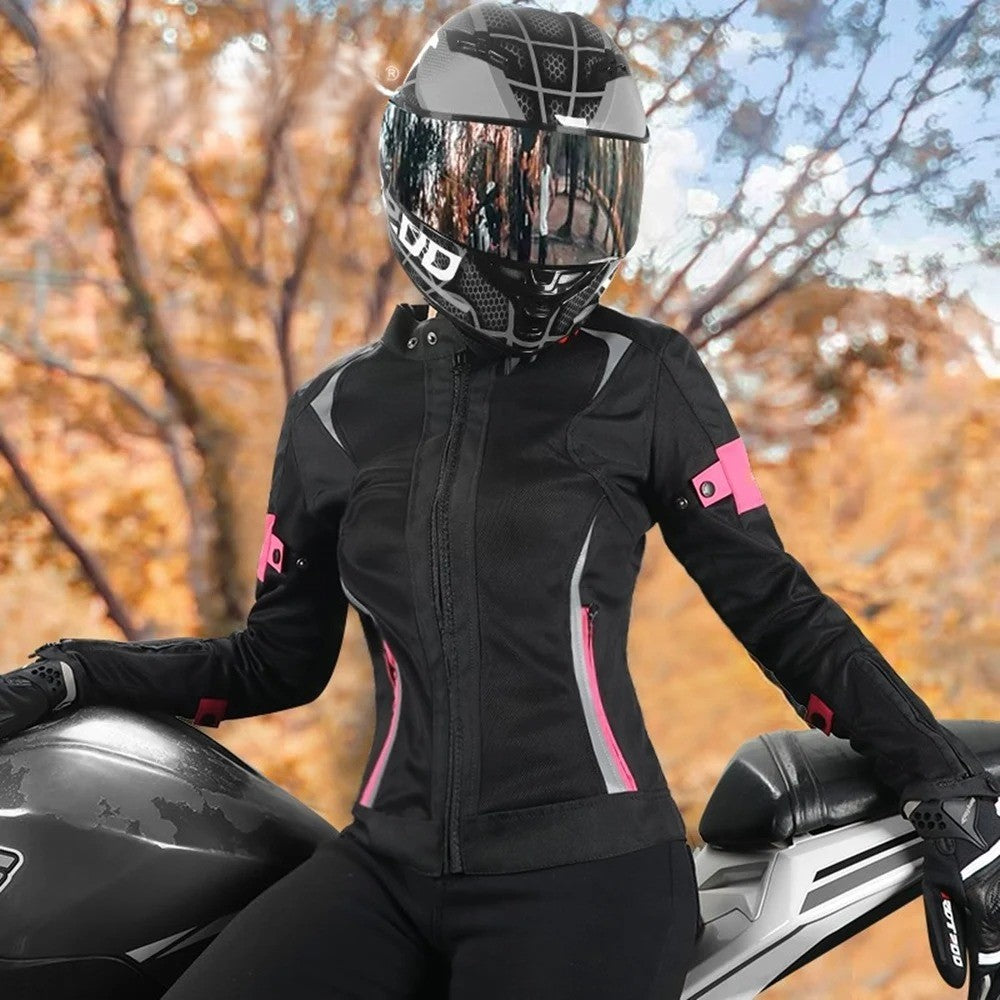Veste moto femme été