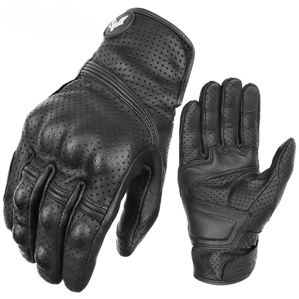 Gant moto mi saison cuir