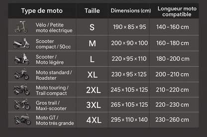 Housse moto Honda