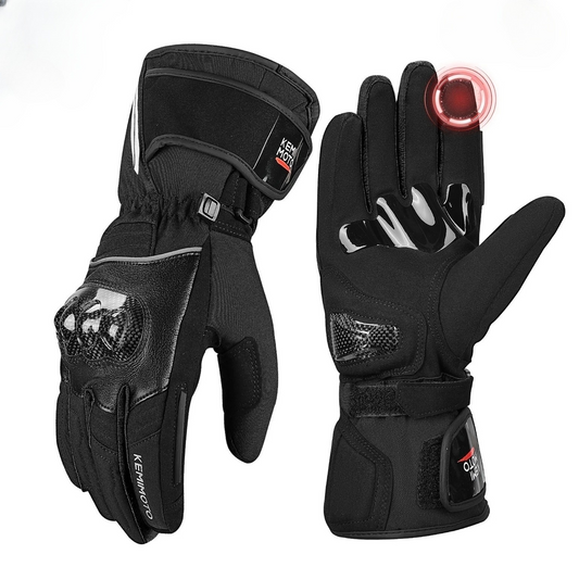 Gant moto hiver noir carbone