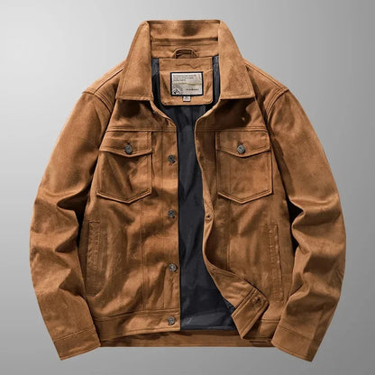 Veste velours moto