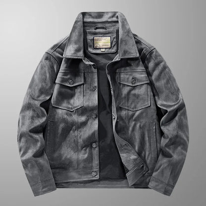 Veste velours moto