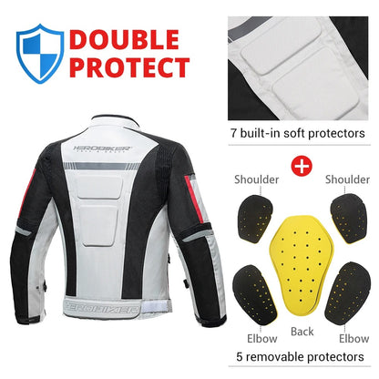 Veste moto imperméable homme