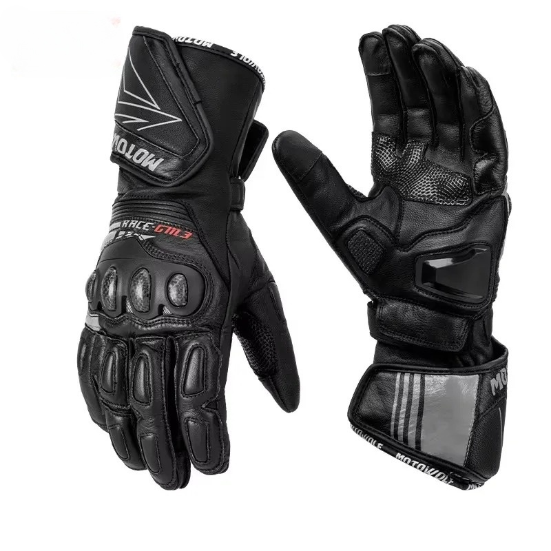 Gant moto noir hiver homme