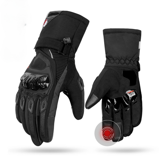 Gant moto hiver tactile noir