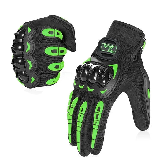 Gant moto été vert